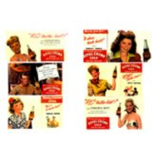 JL Innovative 299 - "Stars of the Past" RC Cola BB Signs (6) - HO Scale